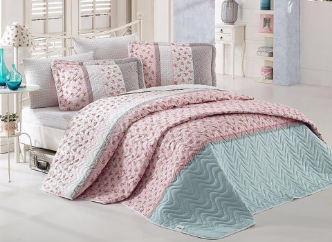 تصویر 2 از فروش ست روتختی پنبه دوزی شده یک نفره با کیفیت